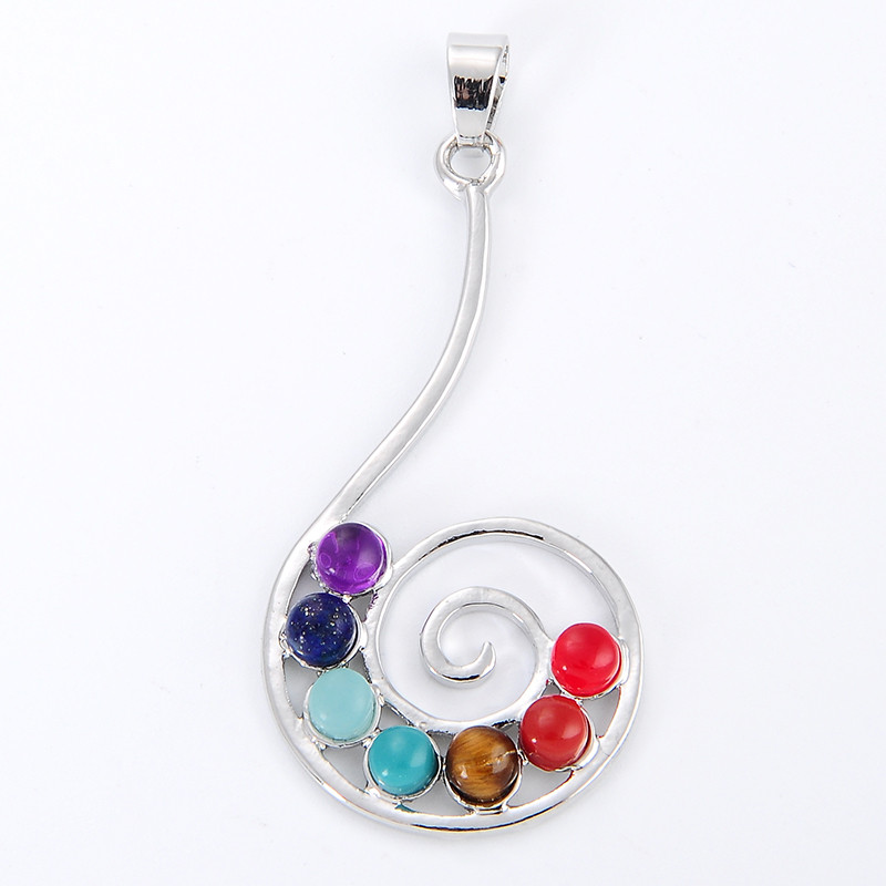 7 Chakra Stone Necklace Pendan - Yoga Health & Fitness Center recension och pris