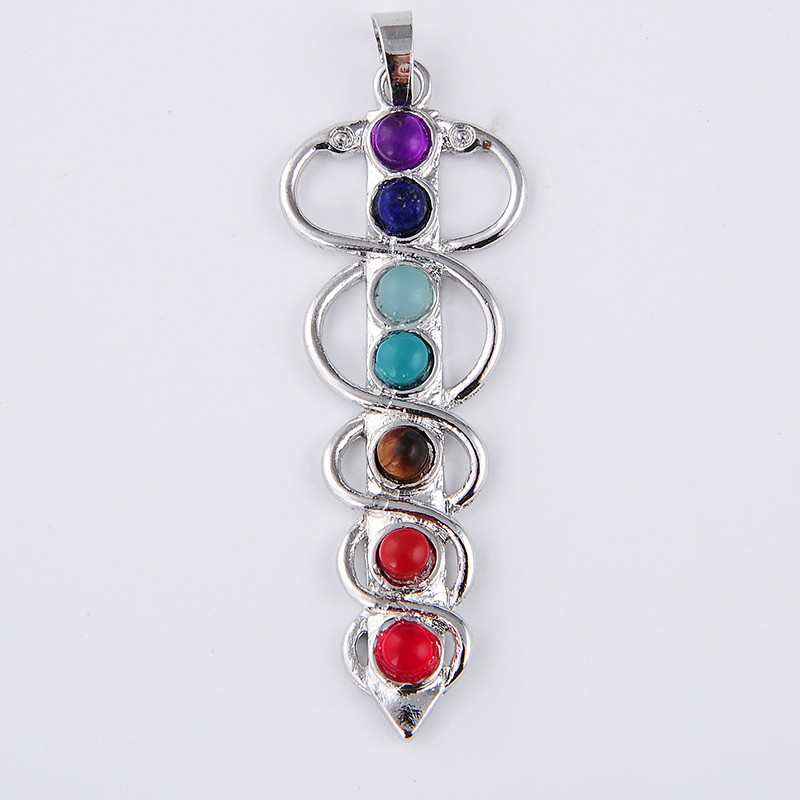 7 Chakra Stone Necklace Pendan - Yoga Health & Fitness Center recension och pris