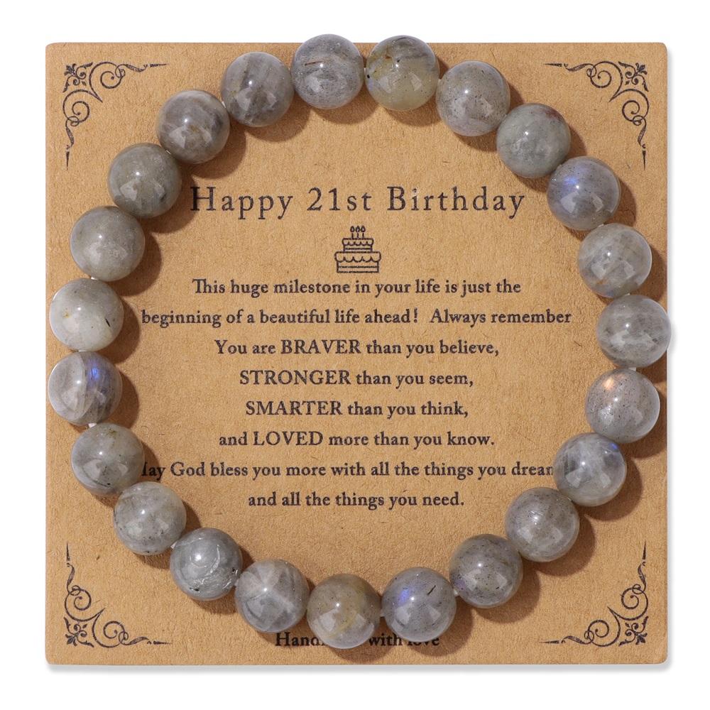 Natural Labradorite Bracelet 8 - Yoga Health & Fitness Center recension och pris