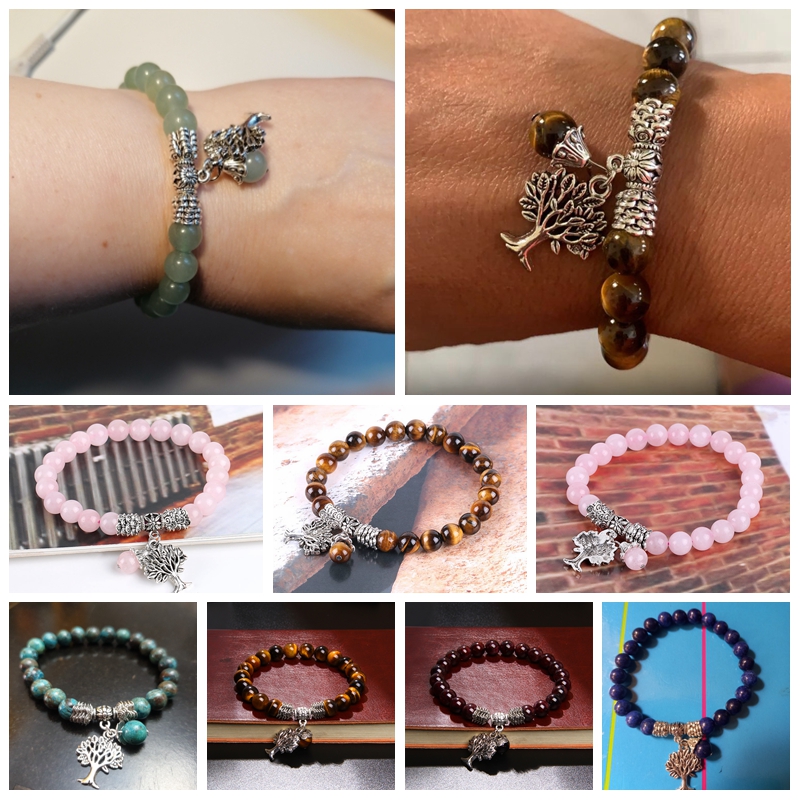 Women Bracelets Men Charm Natu - Yoga Health & Fitness Center recension och pris