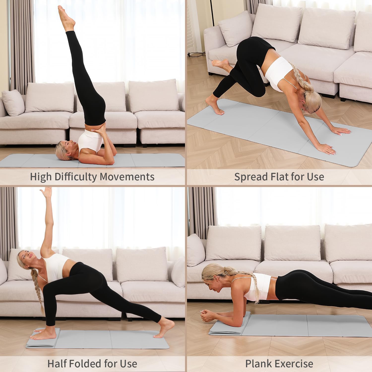 Foldable Yoga Mat 10mm Extra T - Thick Yoga Mat recension och pris