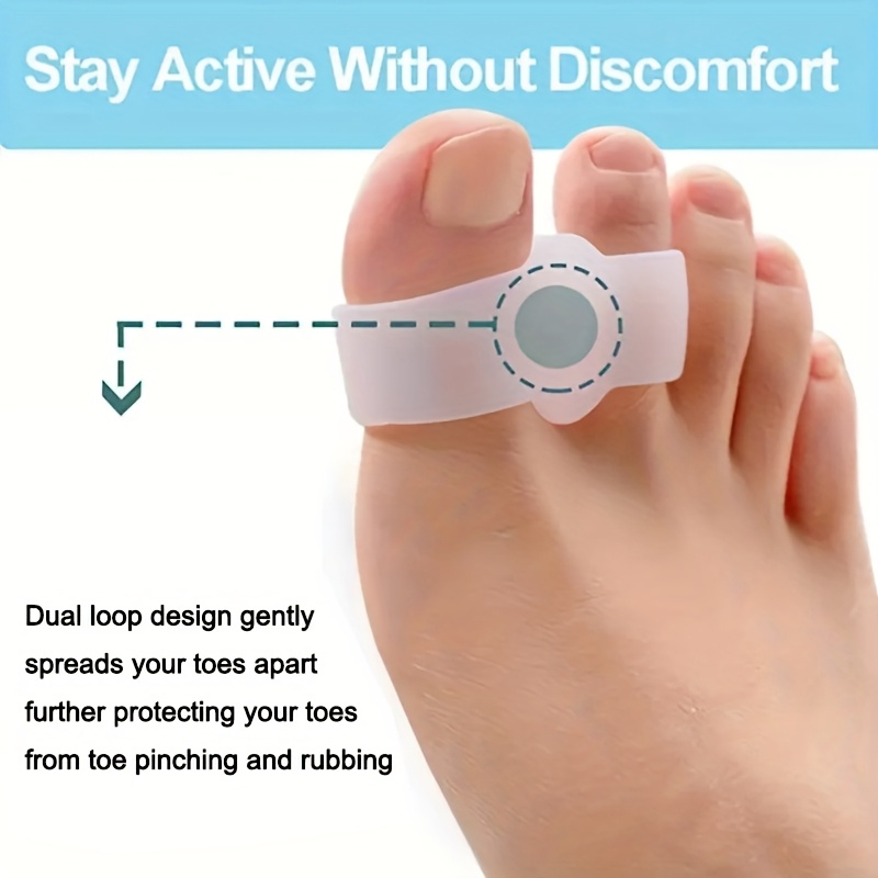 1 pair of silicone toe separat - Yoga Toe Separator recension och pris