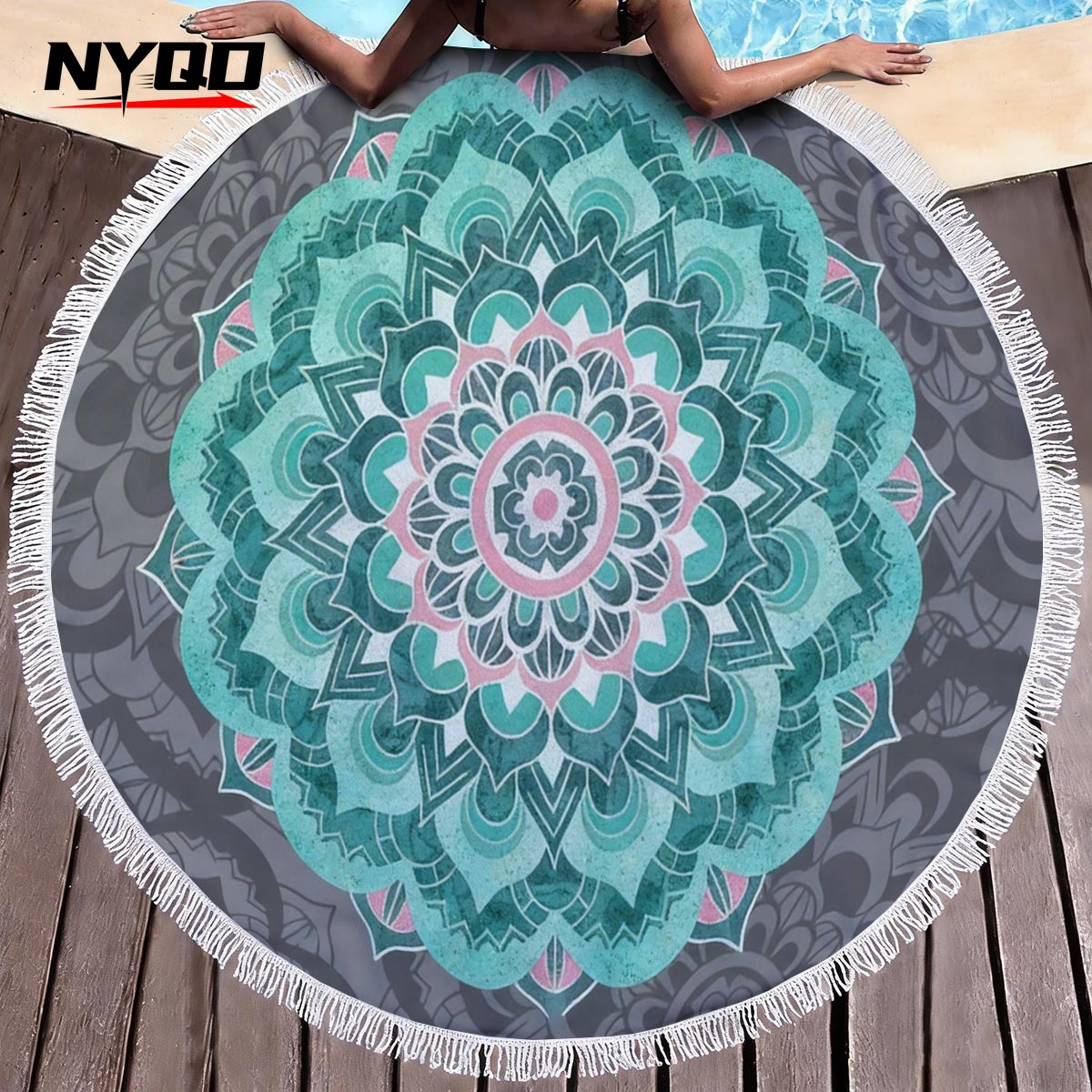 Mandala Round Beach Towels Sum - Thick Yoga Mat recension och pris