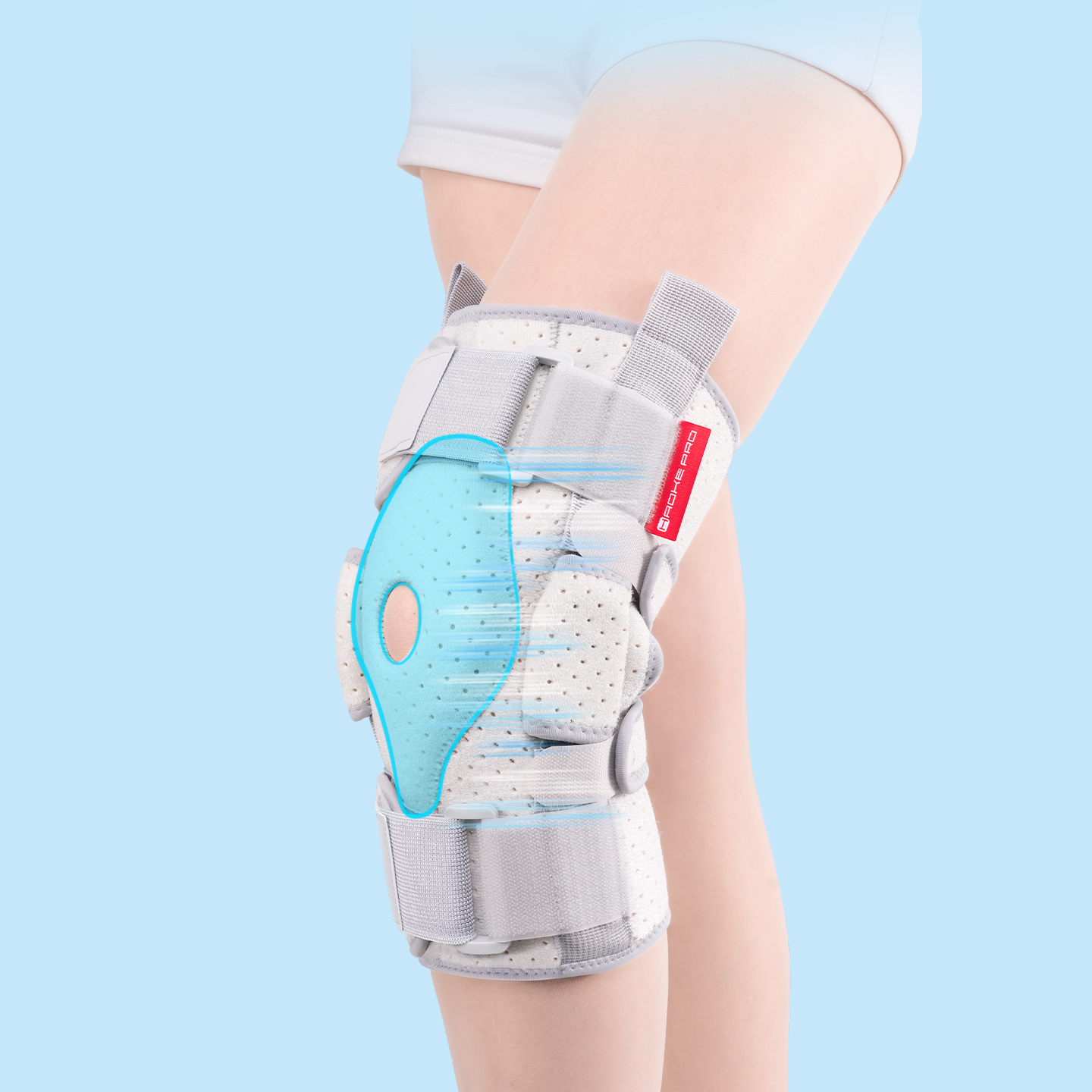 Adjustable knee sleeve with la - Knee Sleeve Compression recension och pris