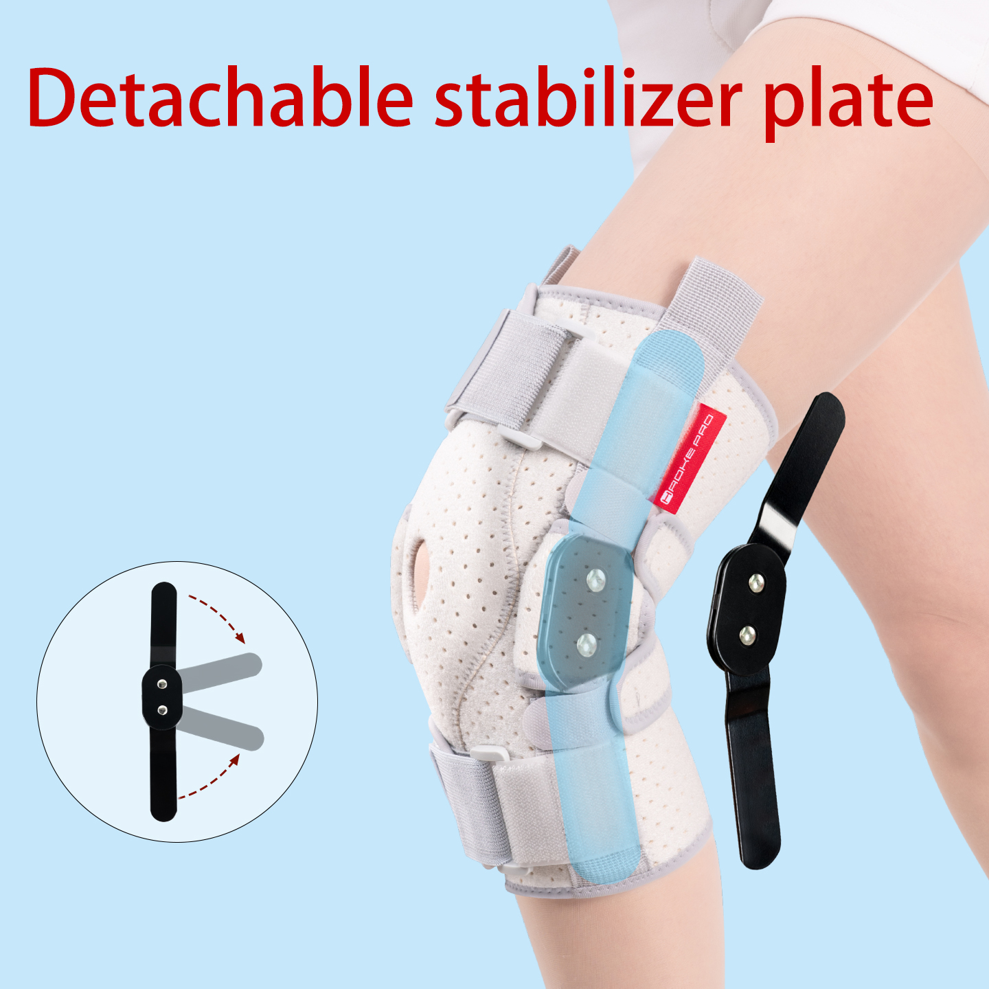 Adjustable knee sleeve with la - Knee Sleeve Compression recension och pris