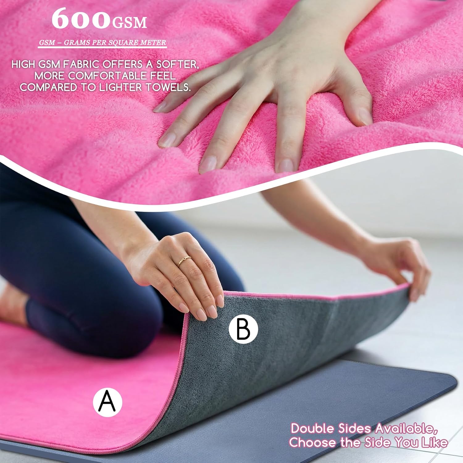 Yoga Mat Towel, Extra Thick 60 - Thick Yoga Mat recension och pris