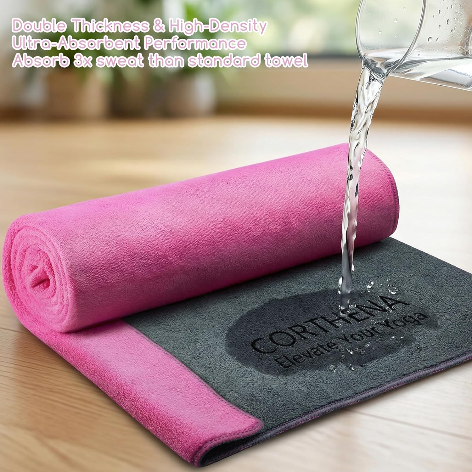 Yoga Mat Towel, Extra Thick 60 - Thick Yoga Mat recension och pris