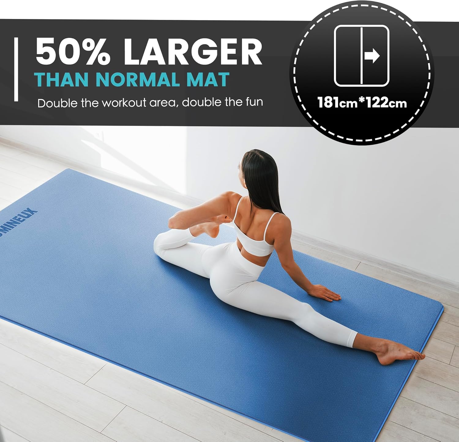 Large Yoga Mat 1/4 & 2/5 Inch  - Thick Yoga Mat recension och pris