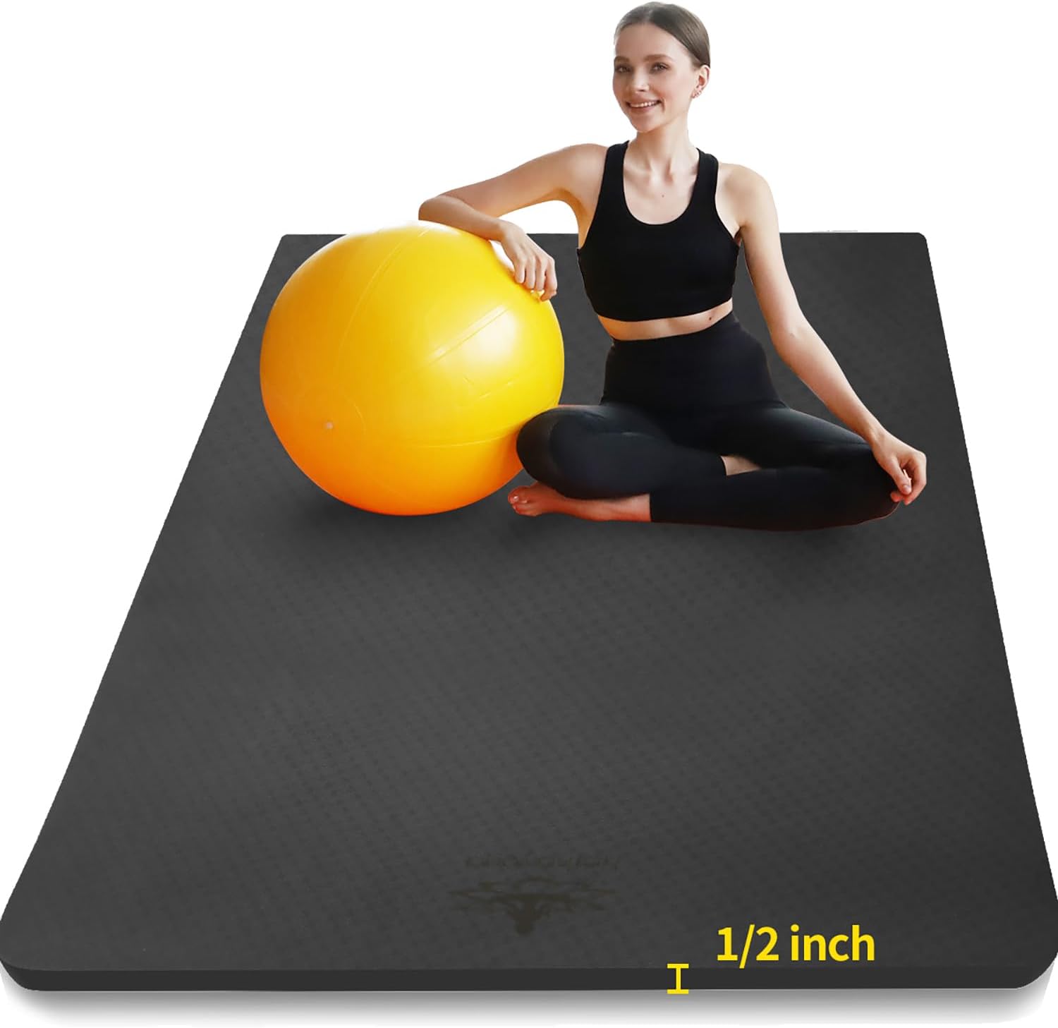 Extra Thick TPE Yoga Mat 6'x4' - Thick Yoga Mat recension och pris