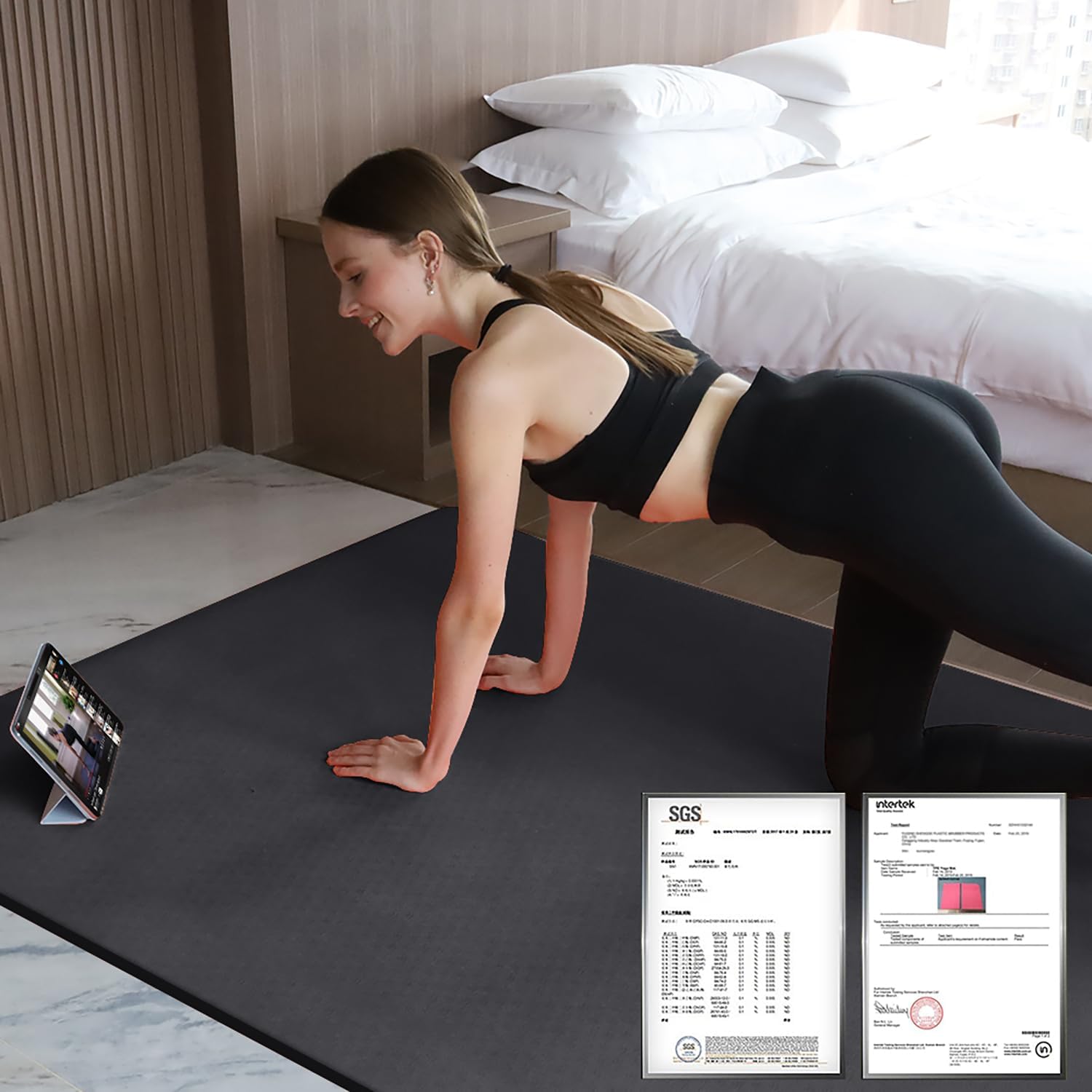 Extra Thick TPE Yoga Mat 6'x4' - Thick Yoga Mat recension och pris