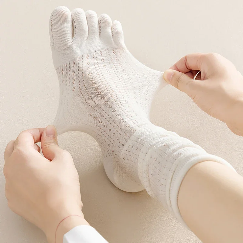 5 Pairs Loose Socks with Five  - Yoga Toe Separator recension och pris
