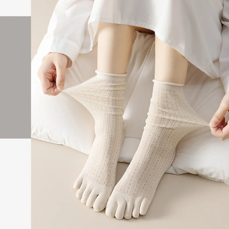 5 Pairs Loose Socks with Five  - Yoga Toe Separator recension och pris