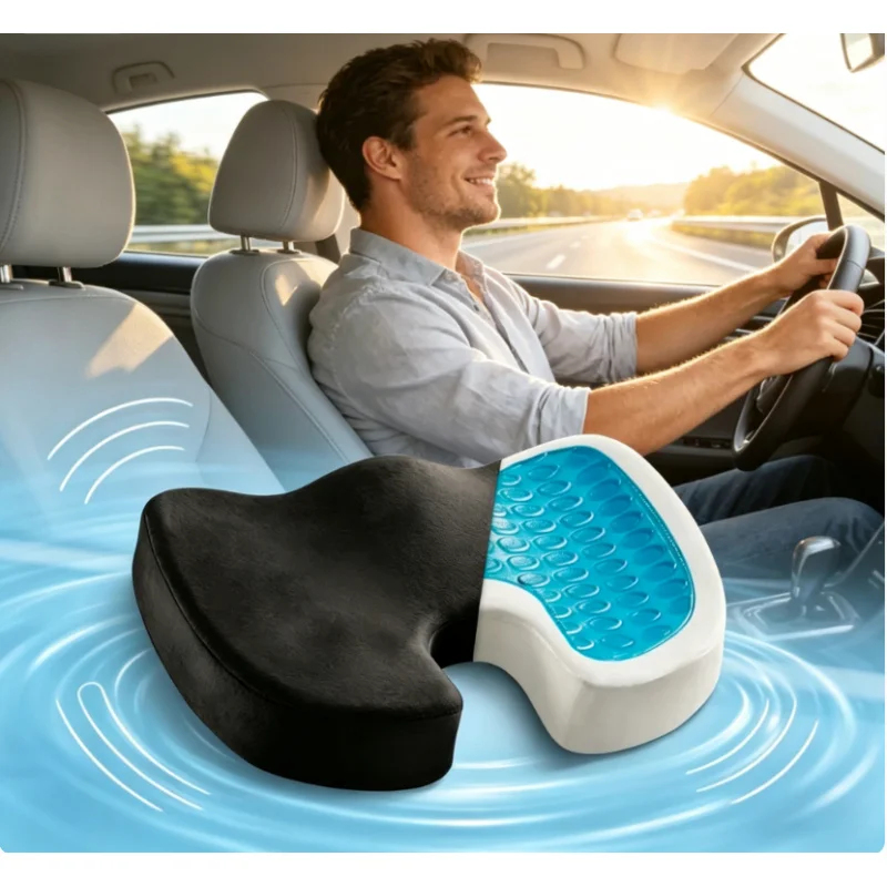 Gel Memory Foam U-Shaped Coccy - Hip Thrust Pad recension och pris