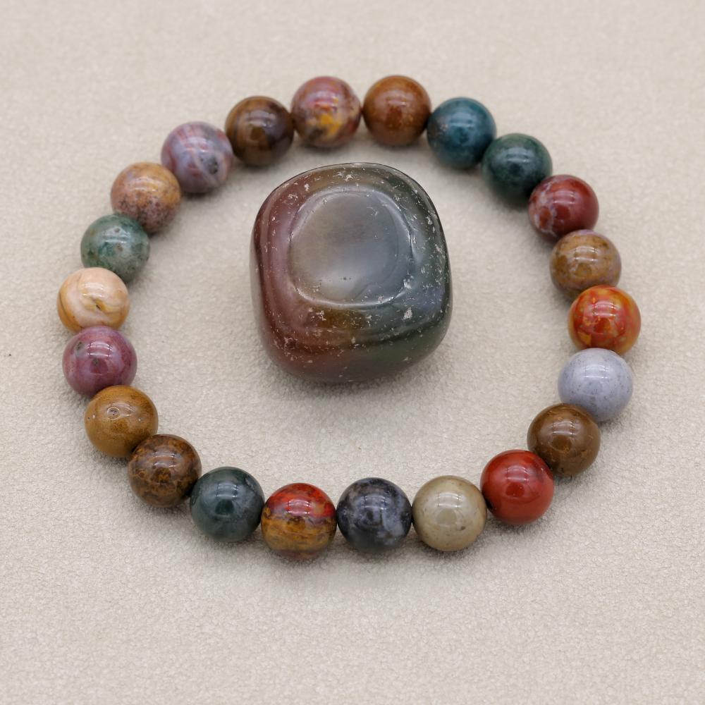 8mm Natural Stone Ocean Jasper - Yoga Health & Fitness Center recension och pris