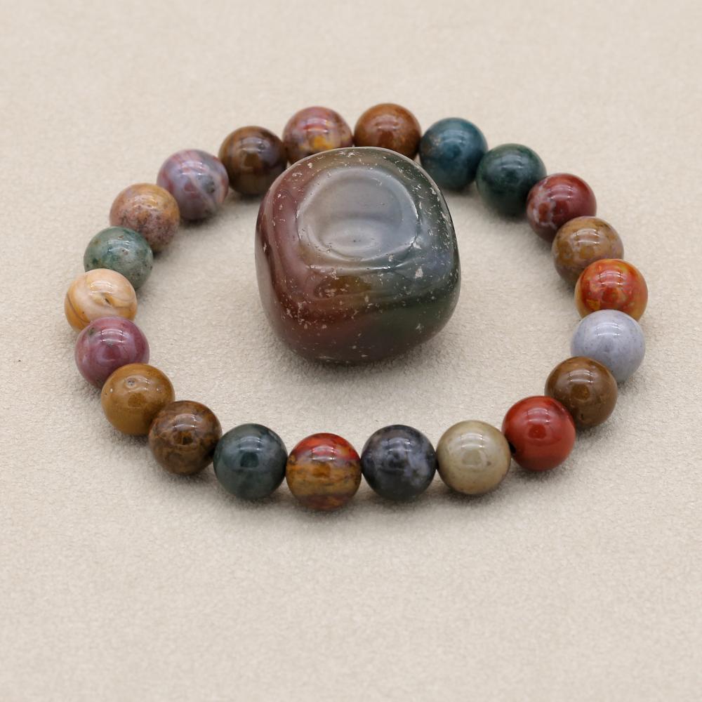8mm Natural Stone Ocean Jasper - Yoga Health & Fitness Center recension och pris