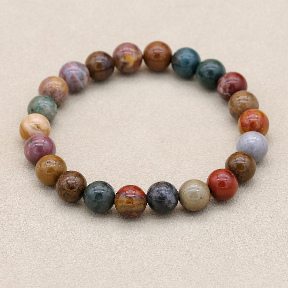 8mm Natural Stone Ocean Jasper - Yoga Health & Fitness Center recension och pris