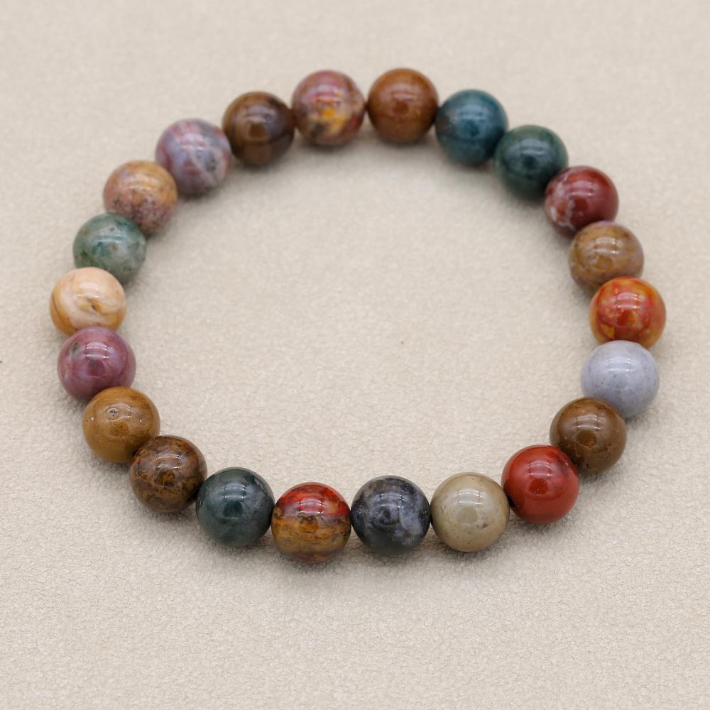 8mm Natural Stone Ocean Jasper - Yoga Health & Fitness Center recension och pris