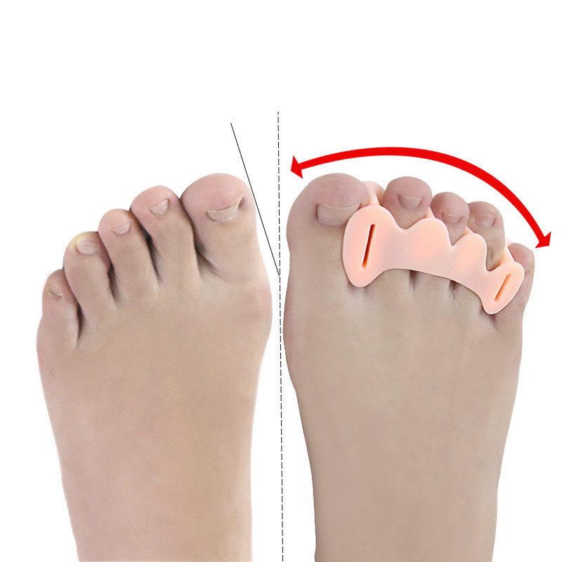 2Pcs=1Pair Hard Silicone Toe F - Yoga Toe Separator recension och pris