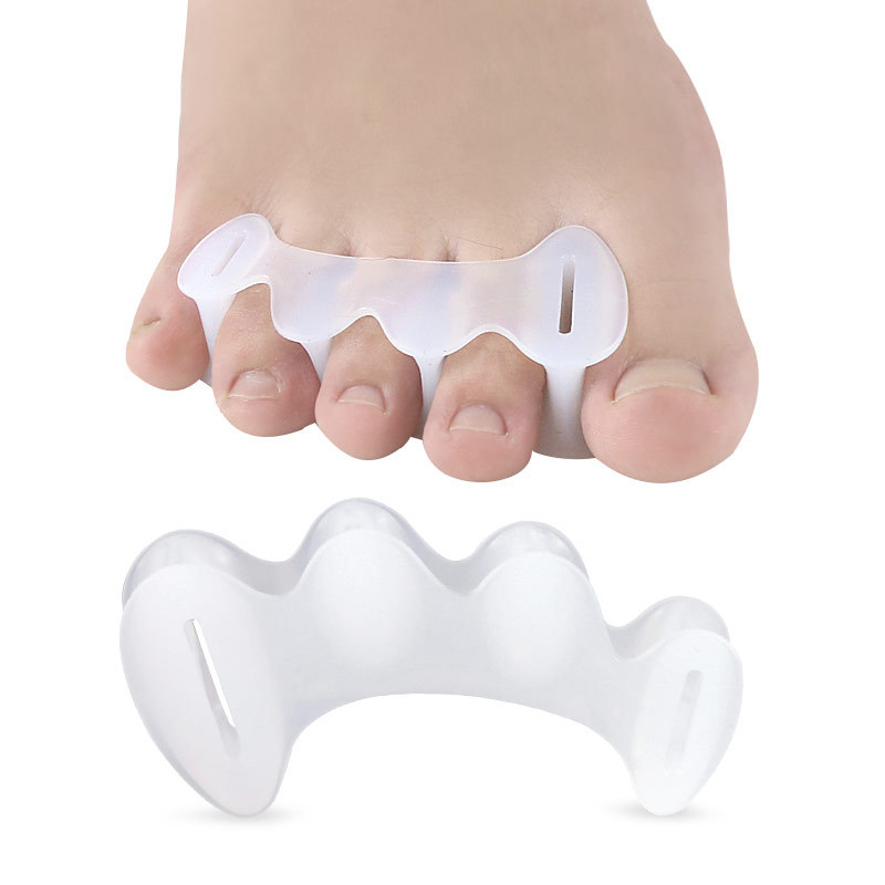2Pcs=1Pair Hard Silicone Toe F - Yoga Toe Separator recension och pris