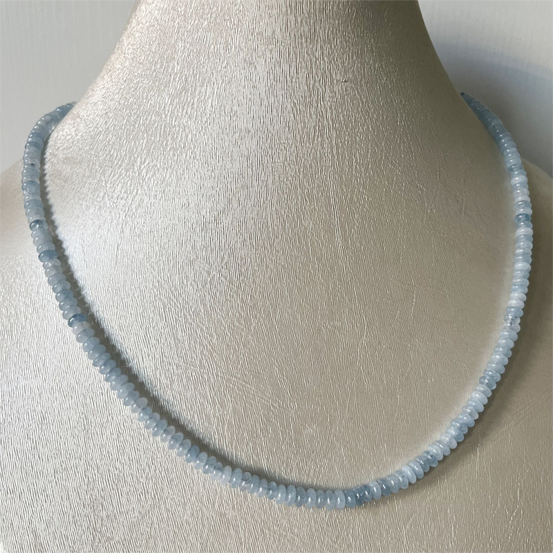 2*4MM Aquamrine Necklace Natur - Yoga Health & Fitness Center recension och pris