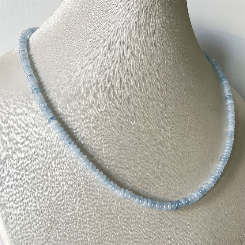 2*4MM Aquamrine Necklace Natur - Yoga Health & Fitness Center recension och pris