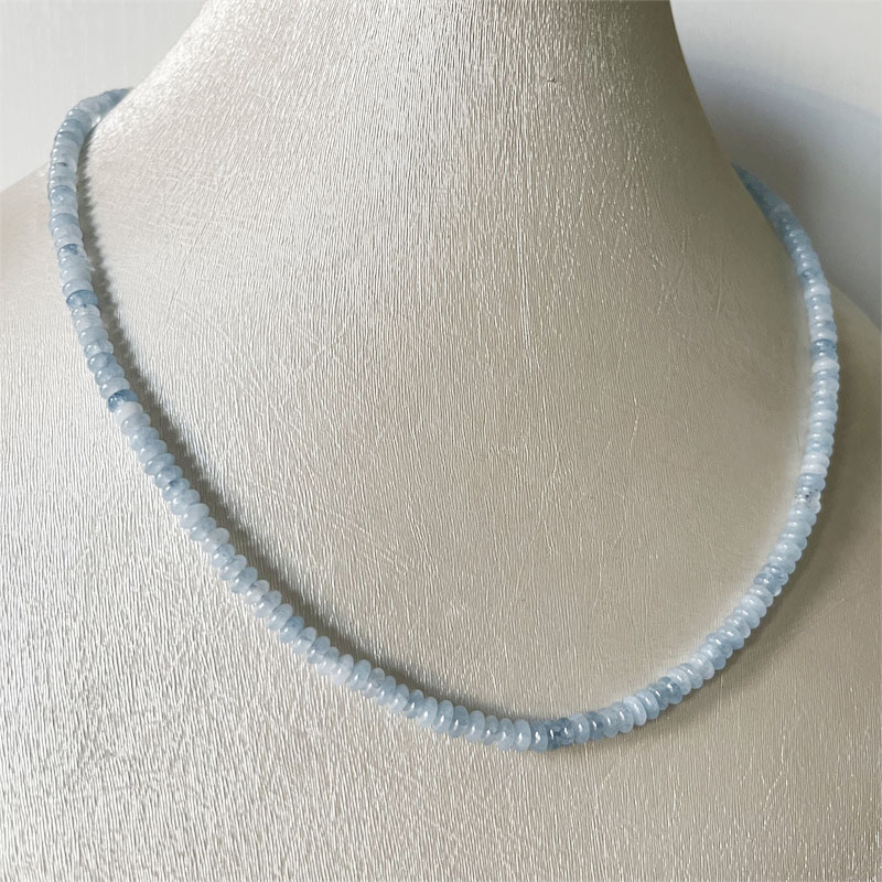 2*4MM Aquamrine Necklace Natur - Yoga Health & Fitness Center recension och pris