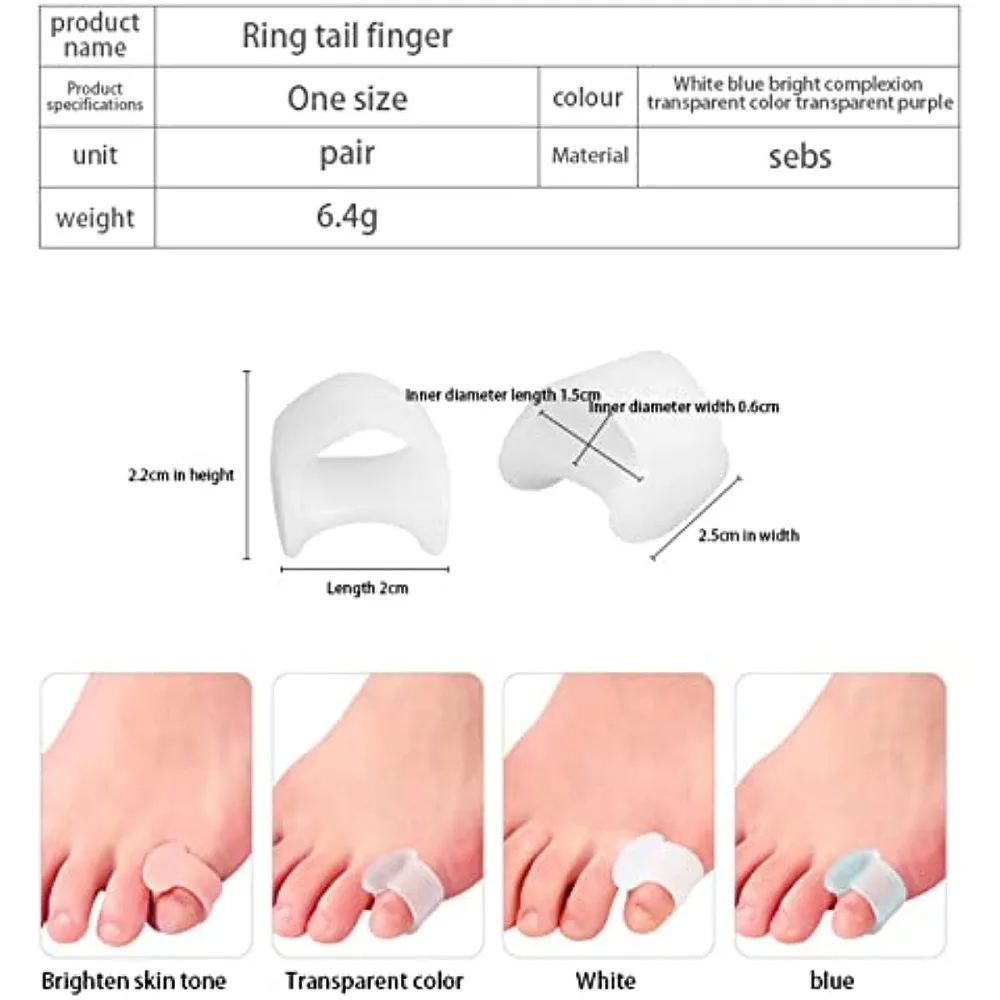 2pcs Silicone Toe Separator Fi - Yoga Toe Separator recension och pris