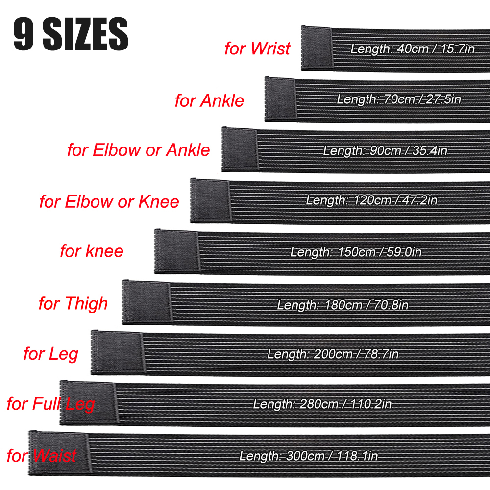 1PCS 40-300cm Compression Band - Knee Sleeve Compression recension och pris