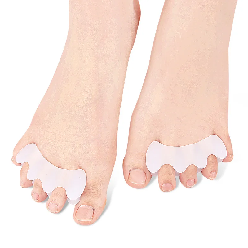 2Pcs=1Pair Hard Silicone Toe F - Yoga Toe Separator recension och pris