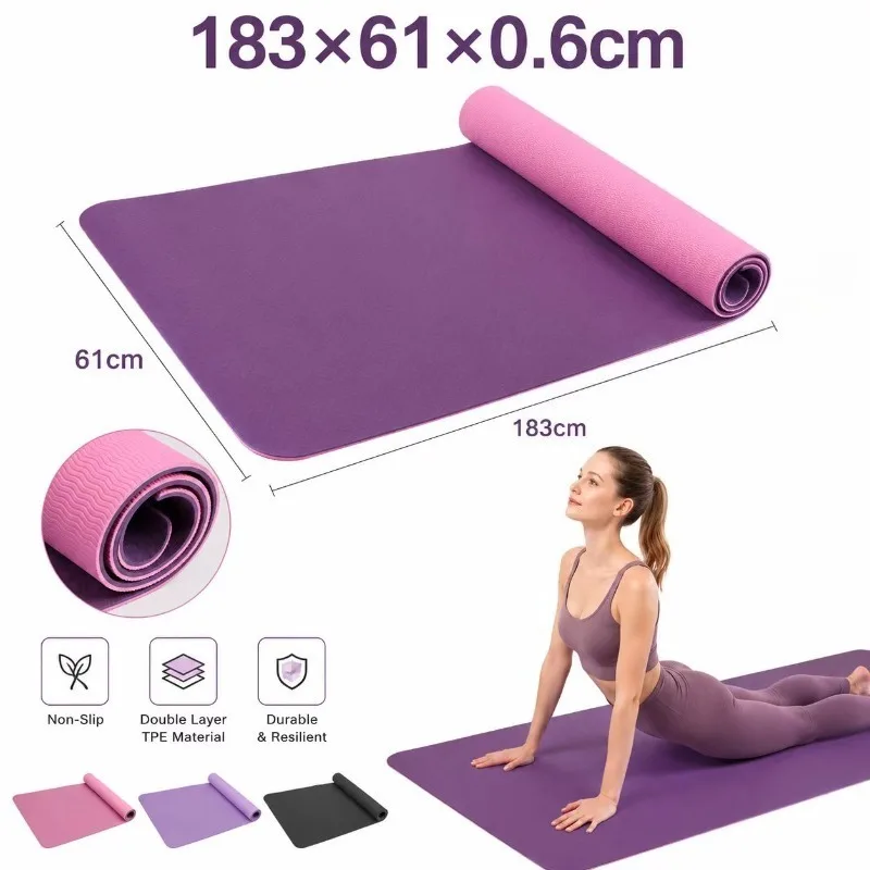 Yoga Mats Anti-slip Sport Fitn - Thick Yoga Mat recension och pris