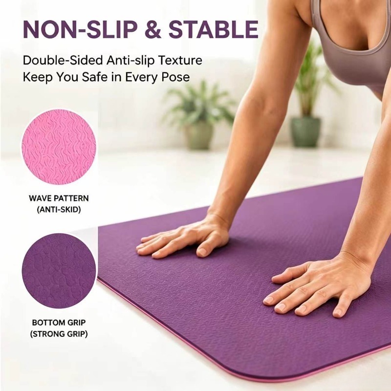Yoga Mats Anti-slip Sport Fitn - Thick Yoga Mat recension och pris