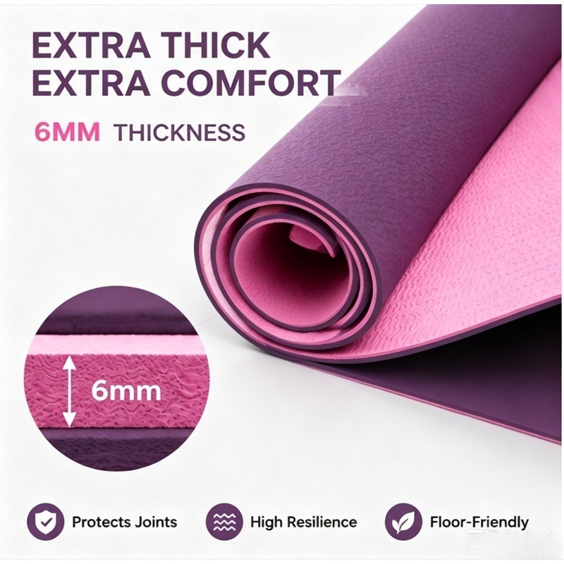 Yoga Mats Anti-slip Sport Fitn - Thick Yoga Mat recension och pris