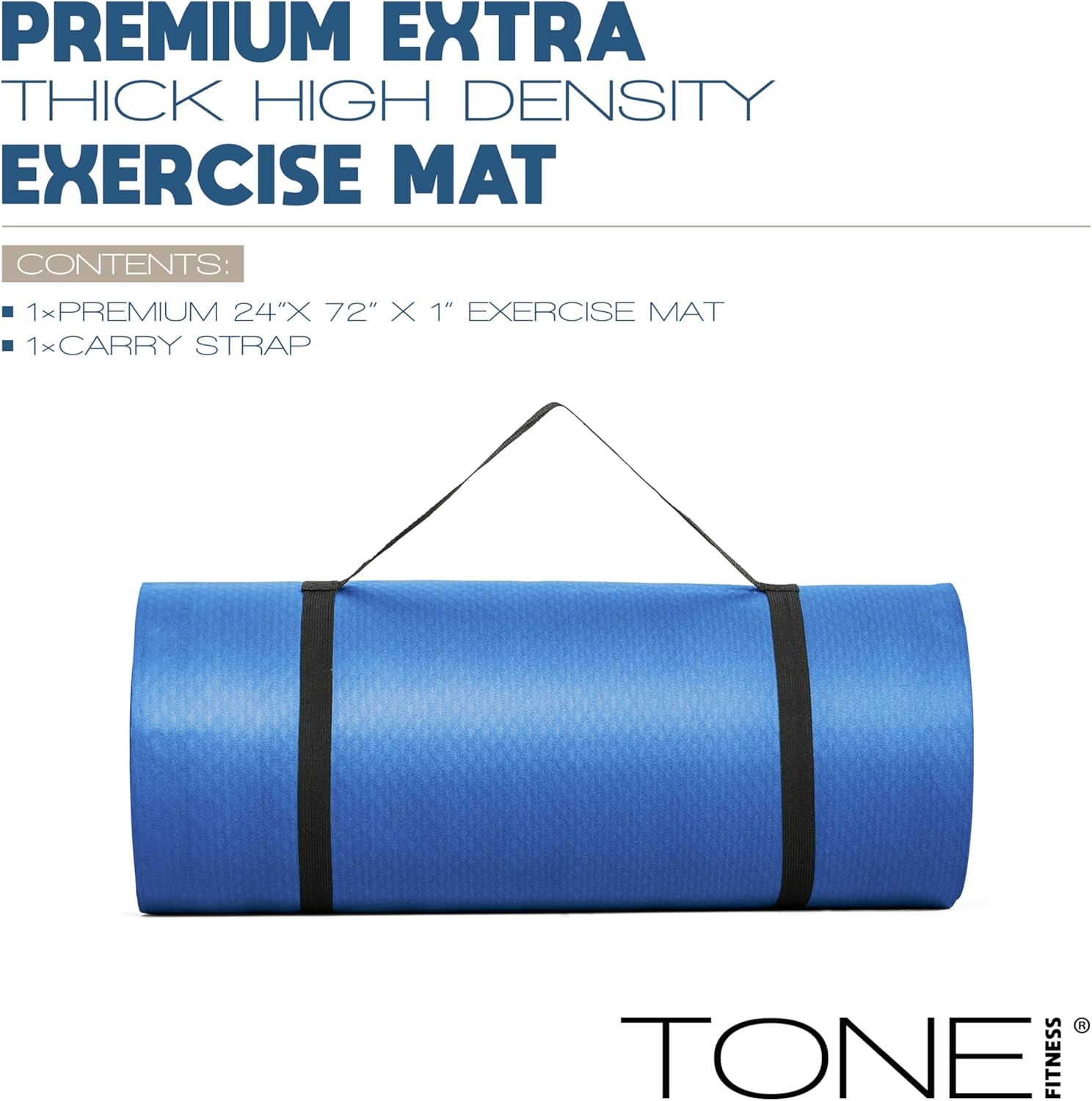 1-Inch Thick Yoga Mat, High-De - Thick Yoga Mat recension och pris