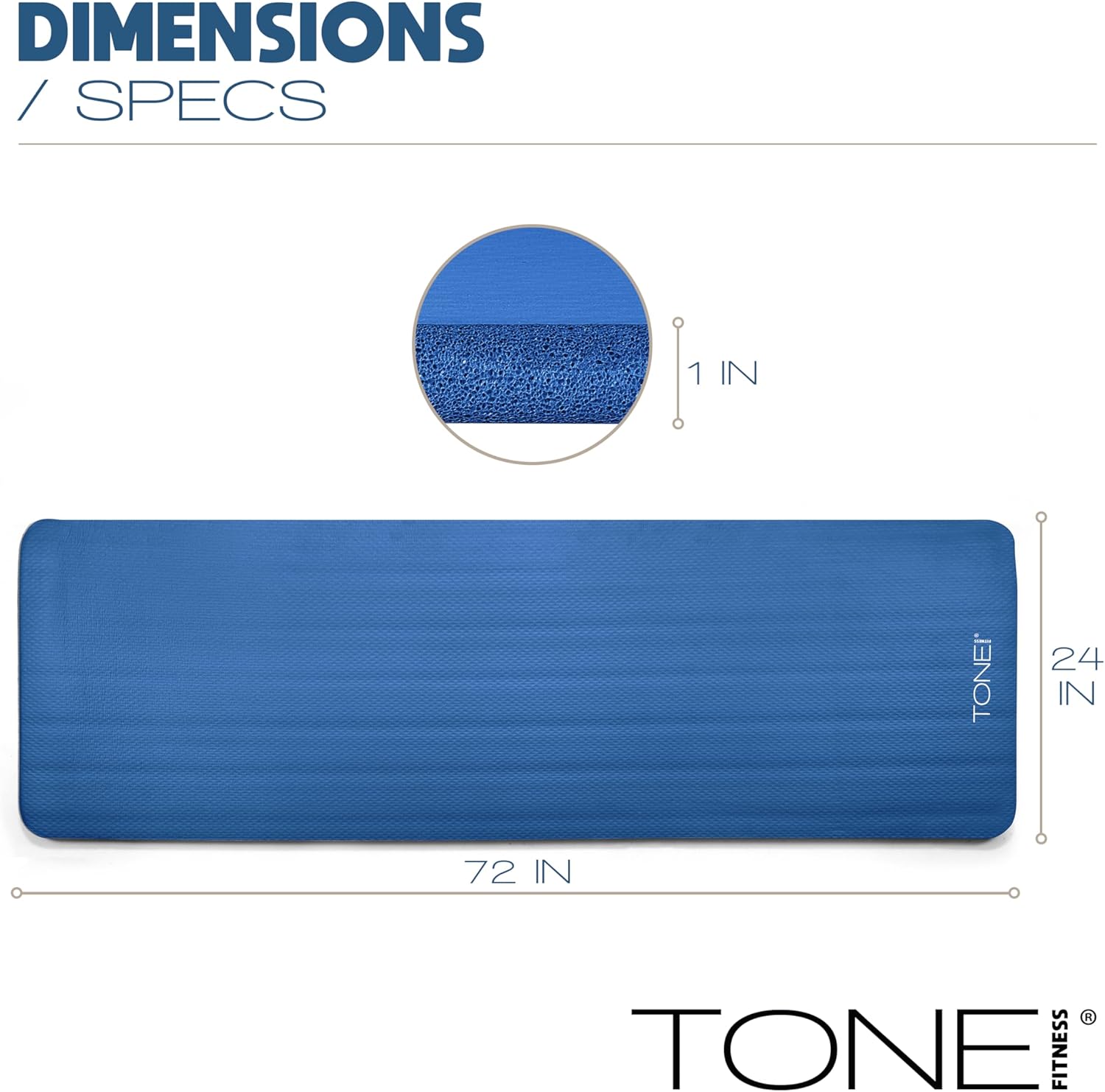 1-Inch Thick Yoga Mat, High-De - Thick Yoga Mat recension och pris